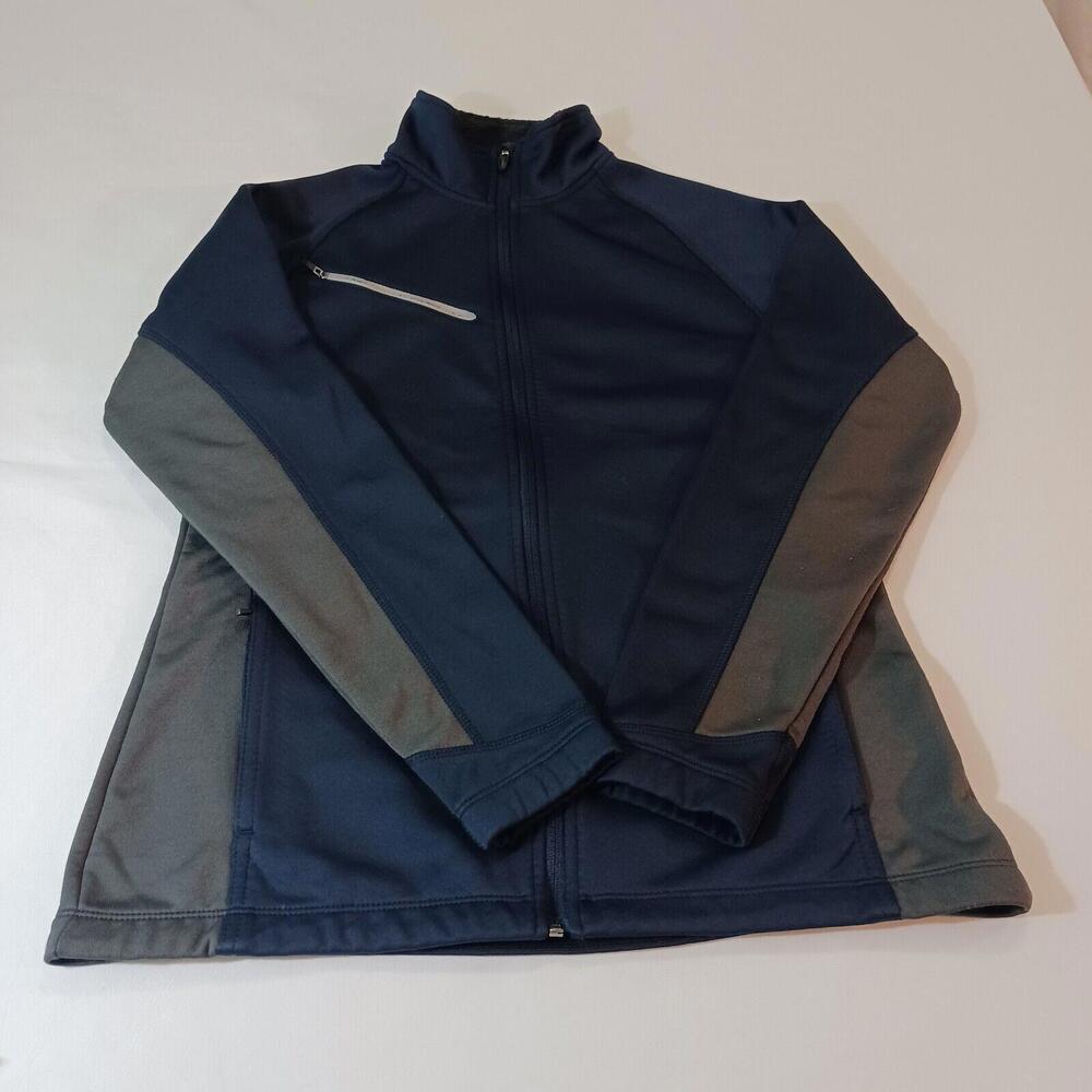 Antigua Men's Blue & Gray Full Zip Up Athletic Jacket Size Medium